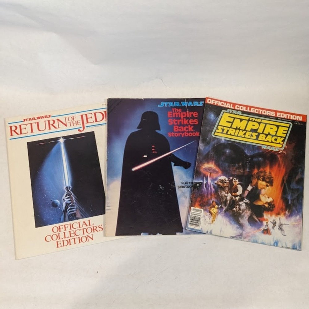 Vintage Star Wars Book Lot Empire Strikes Back Storybook Return of the Jedi 3pc